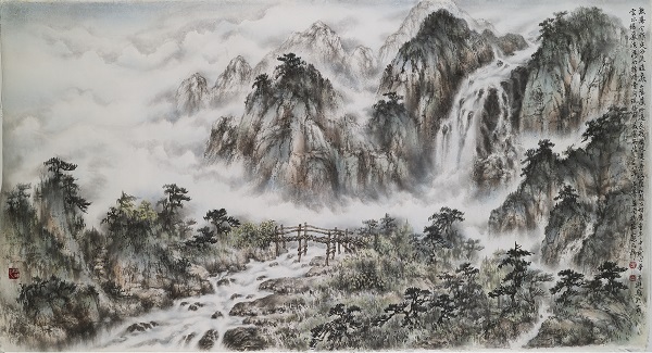 青山飛瀑